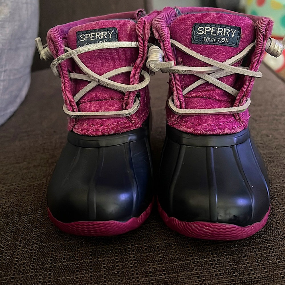 EUC Toddler Sperry Saltwater Boots
